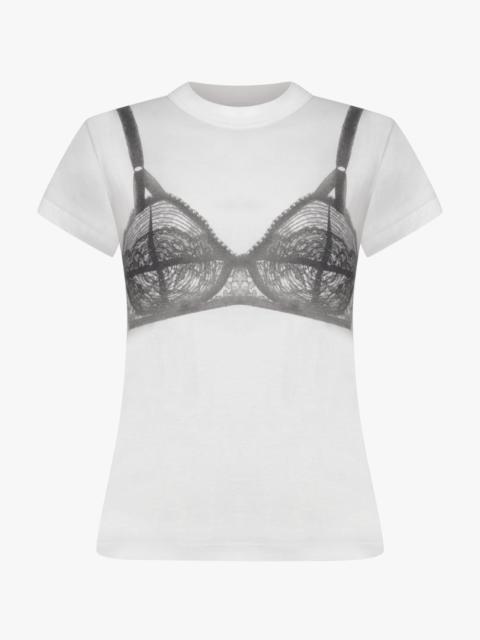 VAQUERA S/S BRA PRINT T-SHIRT | WHITE/BLACK
