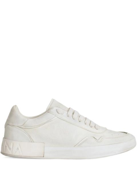 Dolce & Gabbana Portofino leather lace-up trainers