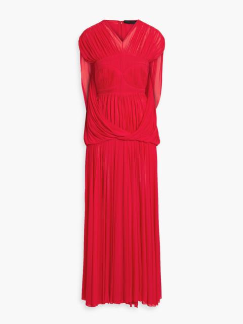 Proenza Schouler Cape-effect pleated jersey maxi dress