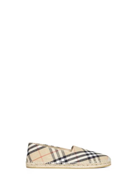Burberry Burberry Men Sand Mews Check Espadrilles