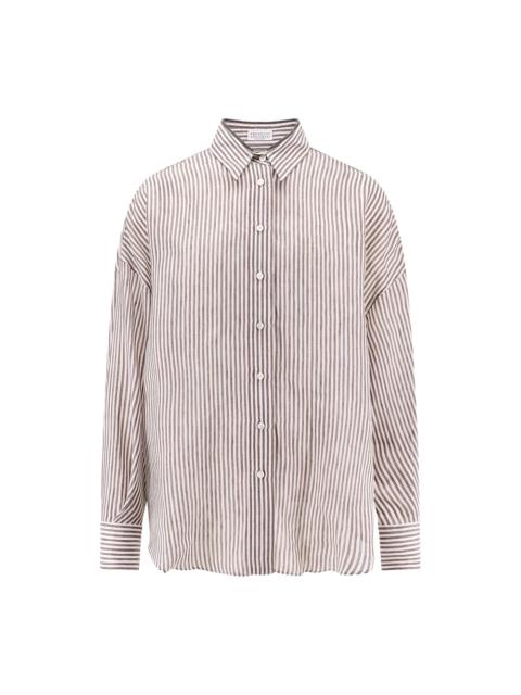 WHITE LONG SLEEVE BUTTON-UP SHIRT