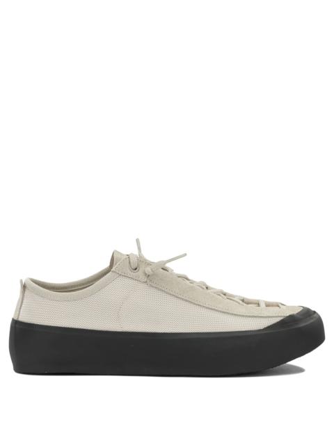 Stone Island Stone Island Sneakers In Mixed Leather And Fabric