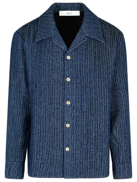 Séfr Sefr WES Blue Cotton Shirt