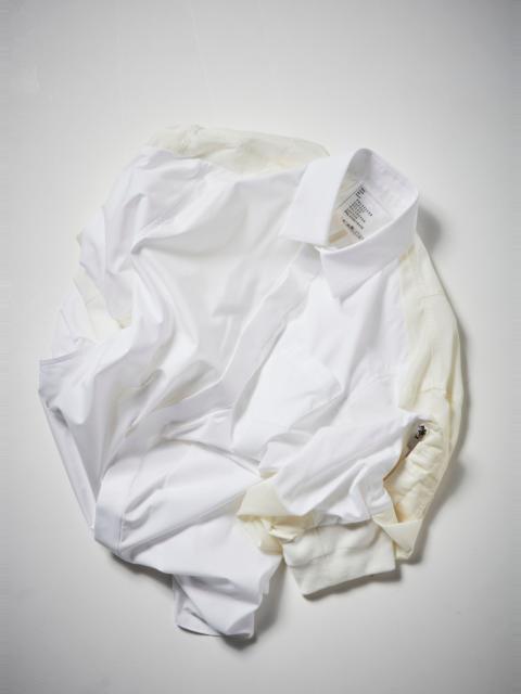 sacai Cotton Poplin x Nylon Twill Dress