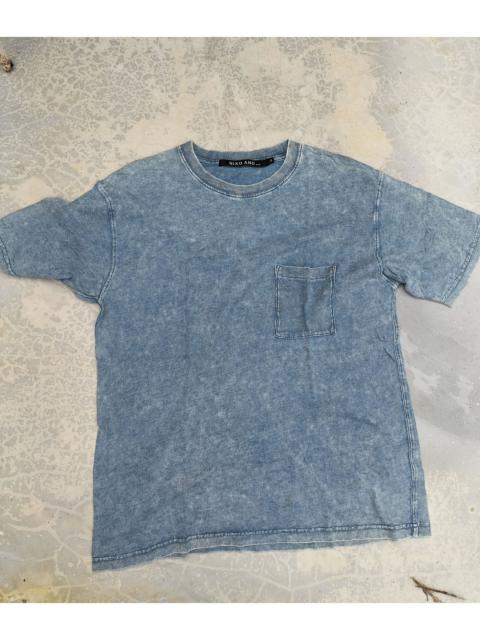 Other Designers Designer - Nico And .. Pocket Tee Acid Wash Fashion Distressed Street