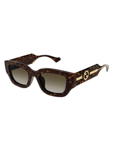 GUCCI Gucci Brown Cat Eye Ladies Sunglasses GG1558SK 002 51