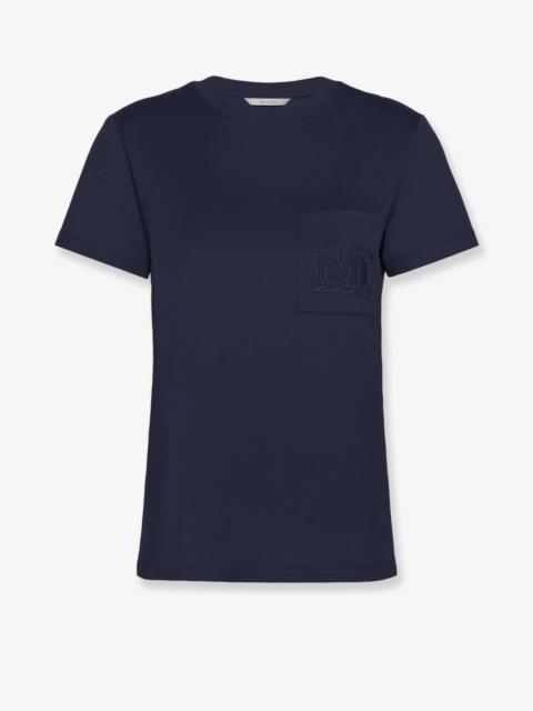 Max Mara Max Mara Papaia Cotton T-Shirt Blue