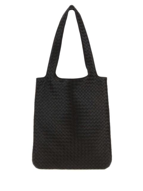 Bottega Veneta Bottega Veneta Men Dark Brown Leather Veneto Shoulder Bag