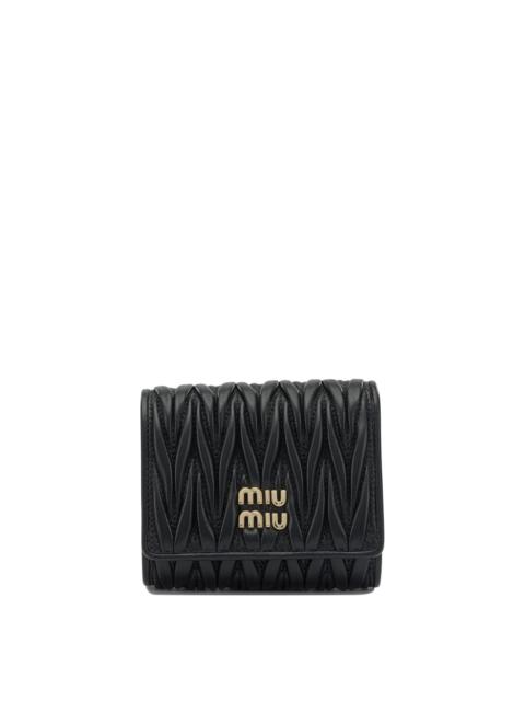 Miu Miu Miu Miu Leather Wallet With Logo