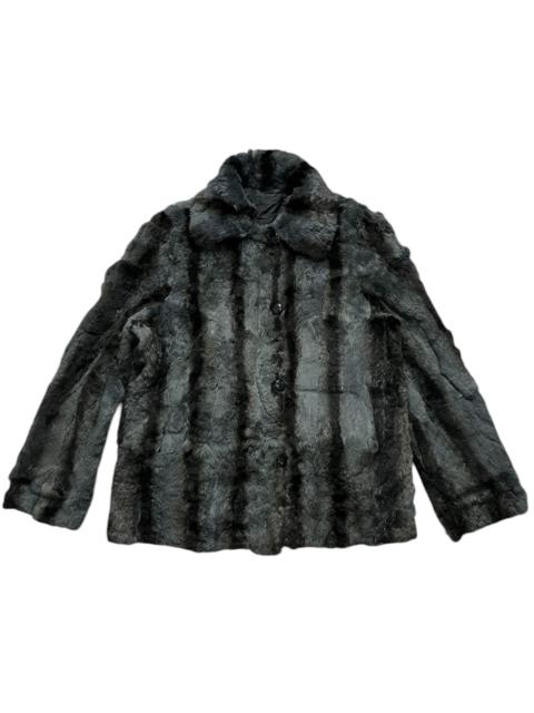 Balmain RARE Balmain rabbit fur reversible light jacket