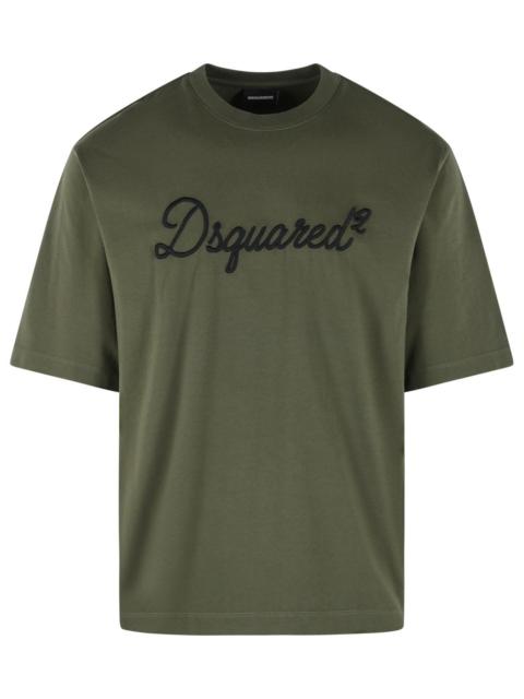 DSQUARED2 Dsquared2 Green Cotton T-shirt