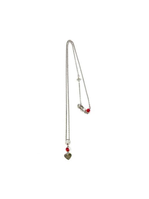 Gucci Silver 925 Red Topaz Heart Necklace