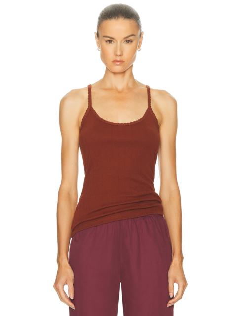 LESET Pointelle Classic Tank Top