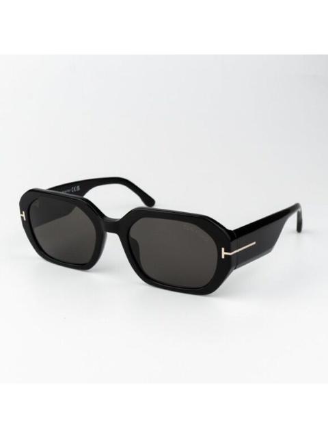 TOM FORD Tom Ford Women Sunglasses Black Smoke Square VERONIQUE-02 FT0917 01A