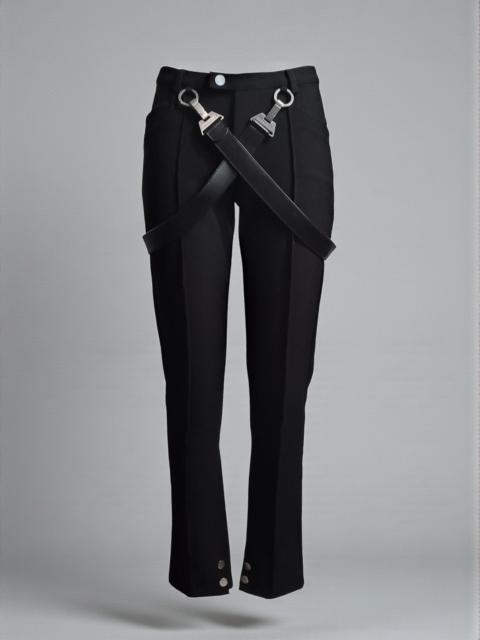 Other Designers PIÈCES UNIQUES AW19 'MOON & SUN' BLACK BONDAGE TROUSERS