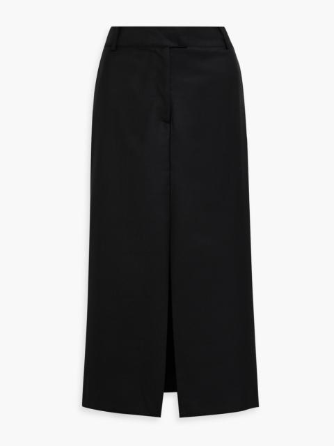 Johanna Ortiz Defensa Noble wool-twill midi skirt