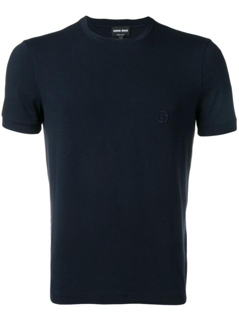 GIORGIO ARMANI Giorgio Armani Men Stretch Viscose Jersey Crew Neck T-Shirt