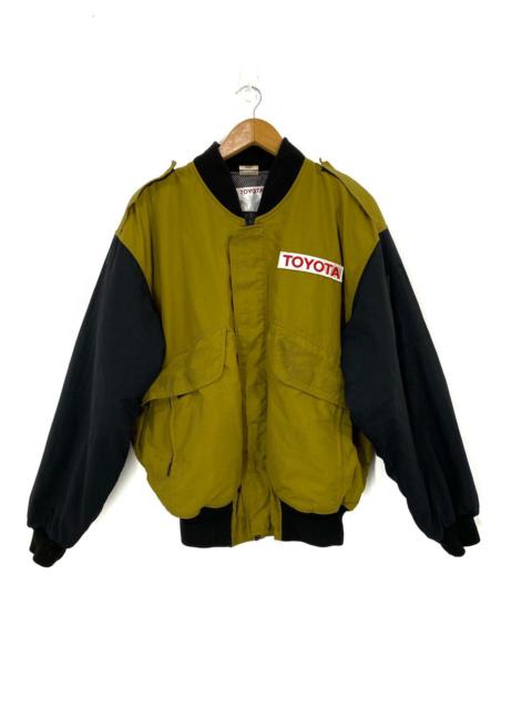Other Designers Vintage Toyota Jacket / Bomber Jacket Double Color Design