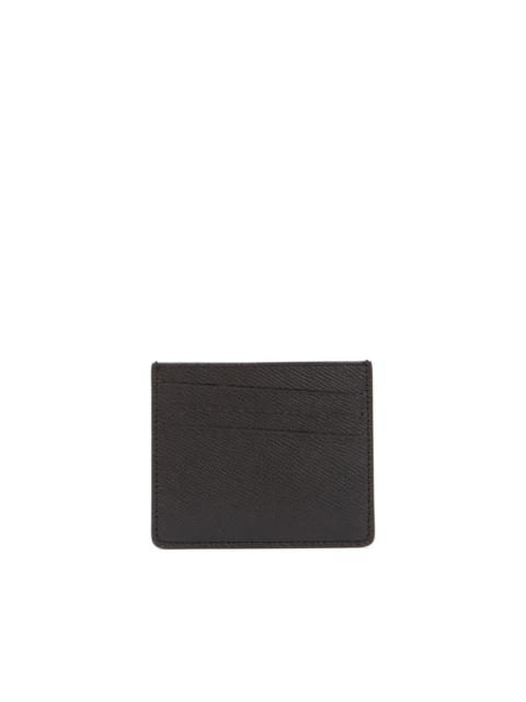 four-stitch leather card holder