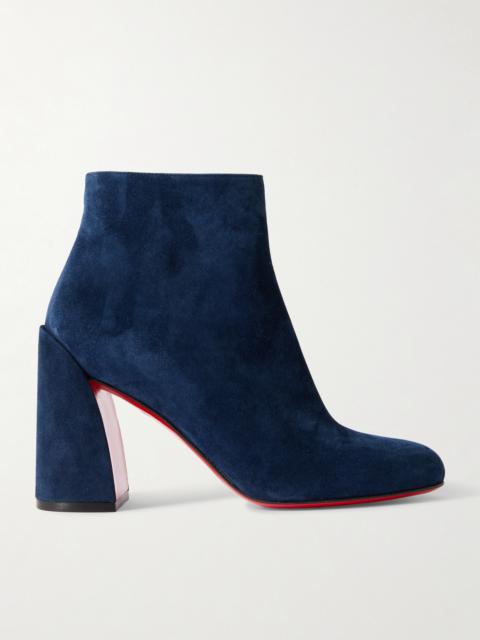 Christian Louboutin Turela 85 Suede Ankle Boots