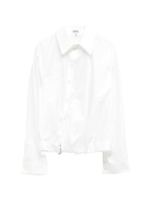 Loewe Loewe Women Draped Cotton Shirt