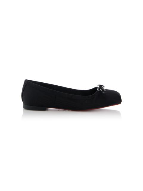 Christian Louboutin Mamadrague Moire Ballet Flats black