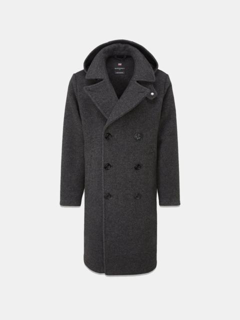 GLOVERALL Men's Shackleton Peacoat Charcoal