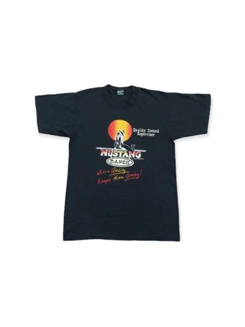 Other Designers Vintage 80s Mustang Ranch Nude Cowgirl Stripper Tshirt