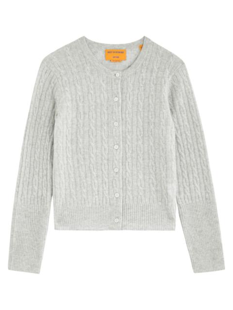Guest In Residence Jane Cable-knit Cashmere Cardigan