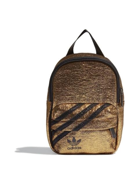 adidas (WMNS) adidas originals Mini Backpack 'Gold Metallic Black' GN2150