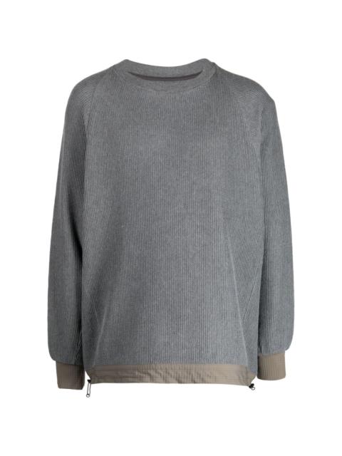 White Mountaineering crew-neck cotton jumper
