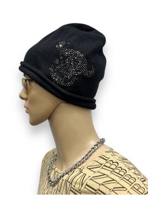 Other Designers Japanese Brand - DEVIL SATAN HORN Cristallized Swarovski Elements Wool Beanie