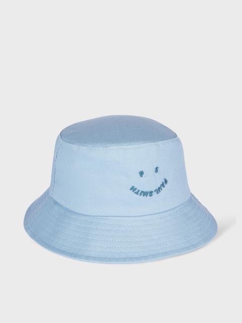 Paul Smith Sky Blue 'Happy' Bucket Hat