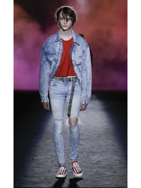 AMIRI Amiri S/S'19 Distressed Paint Splatter Denim Pants
