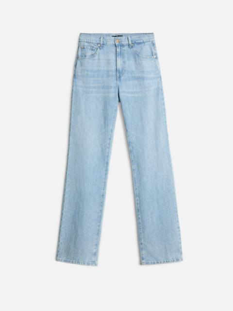 7 For All Mankind Indigo Linen Tess Trouser in Kansas