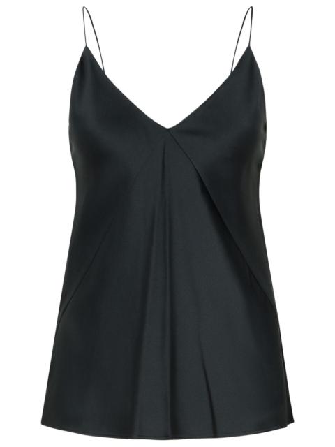 Max Mara Max Mara 'METELLO' Black Silk Top