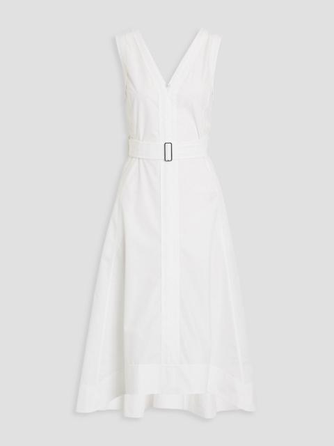 3.1 Phillip Lim Belted cotton-blend poplin midi dress