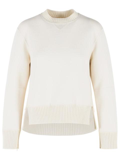 sacai Sacai Cotton Blend Sweater White Women