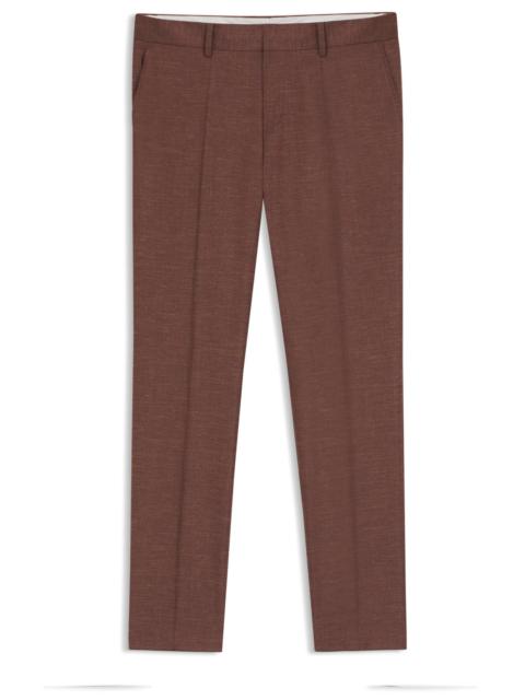 BOSS SLIM-FIT TROUSERS IN PATTERNED STRETCH FABRIC