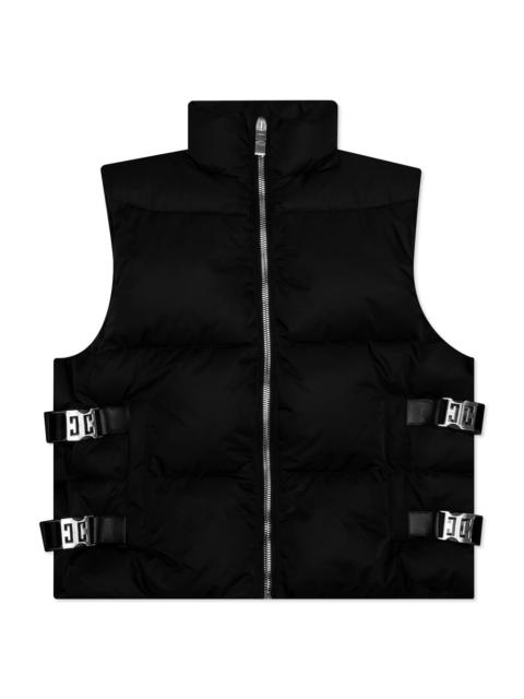 Givenchy SLEEVELESS W/ METALLIC DETAILS PUFFER JACKET - BLACK