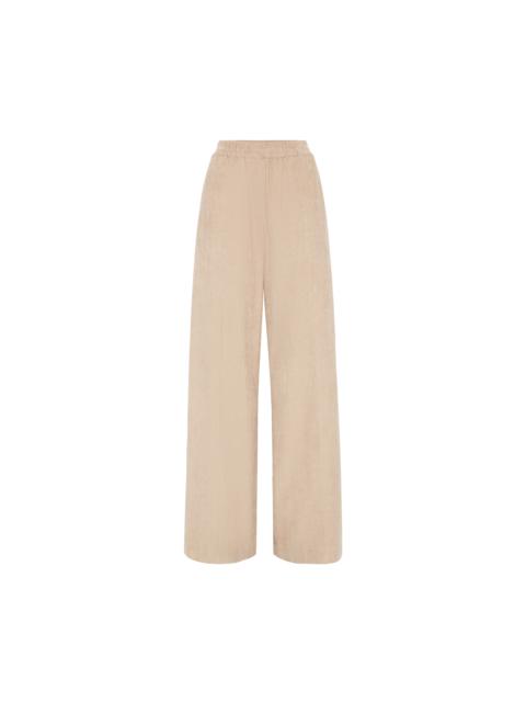 Brunello Cucinelli Brunello Cucinelli Loose Track trousers in Beige at Nordstrom
