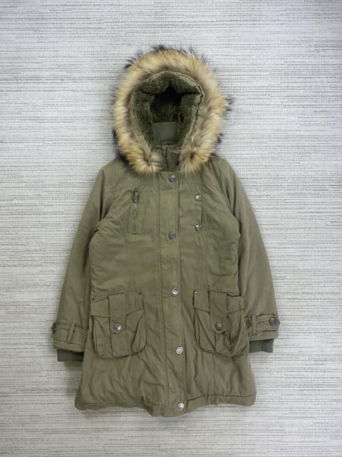 Other Designers Le Grande Bleu (L.G.B.) - Vtg Rei Firenze LGB Multipocket Faux Fur Parka Hoodie Jacket