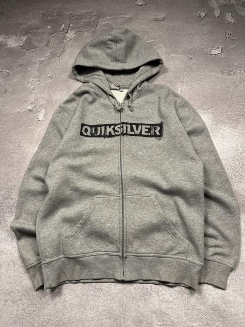 Other Designers Vintage 00s Quiksilver Big Centre Logo Surf Style Zip Hoodie