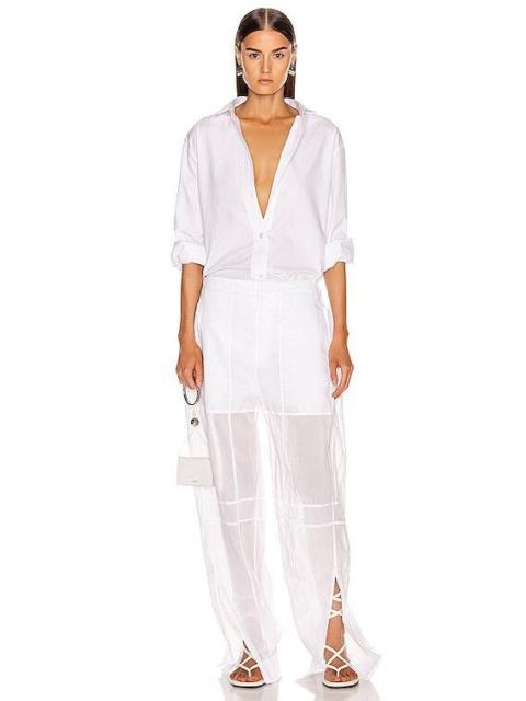 Jil Sander RUNWAY SS19 Jil Sander SemiSheer Pant 2019 Wide Leg Trousers