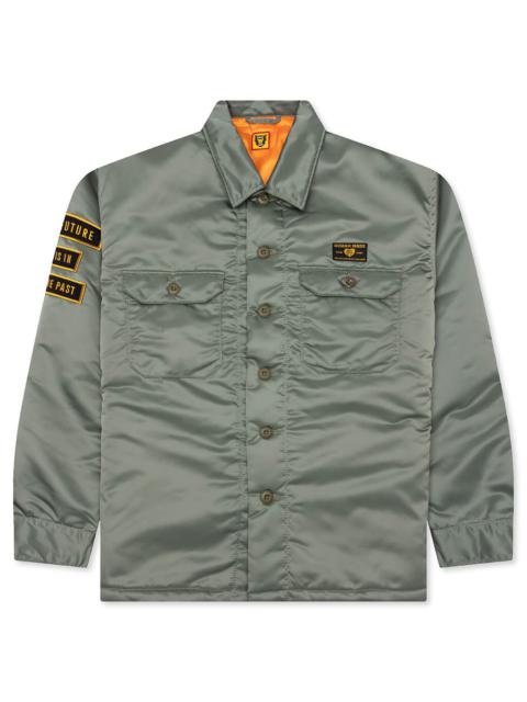 Human Made PADDED CPO SHIRT - OLIVE DRAB