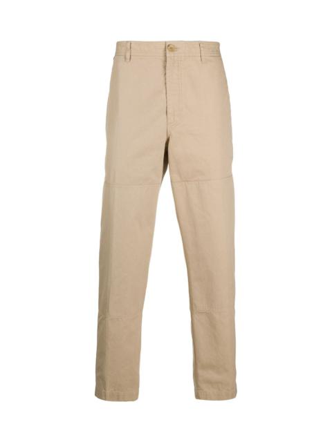 Lanvin BEIGE COTTON CHINO TROUSERS