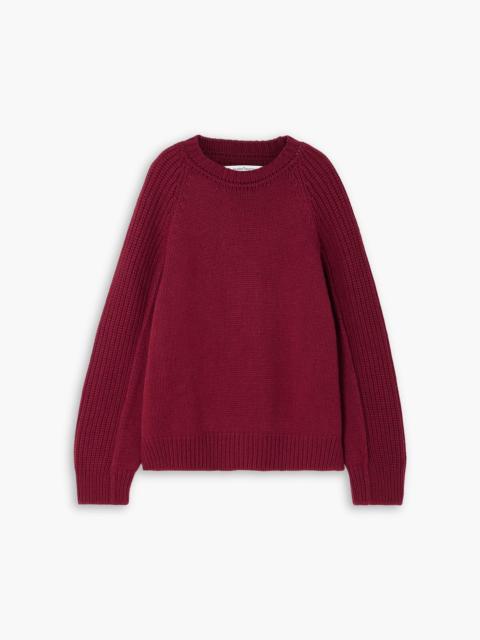 Another Tomorrow Oversized ribbed cashmere and wool-blend sweater
