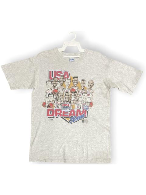 Other Designers Vintage - Vintage 1993 USA Basketball Dream Team Cartoon Tee
