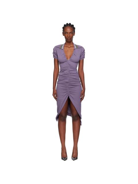 Vivienne Westwood Purple Pulling Midi Dress