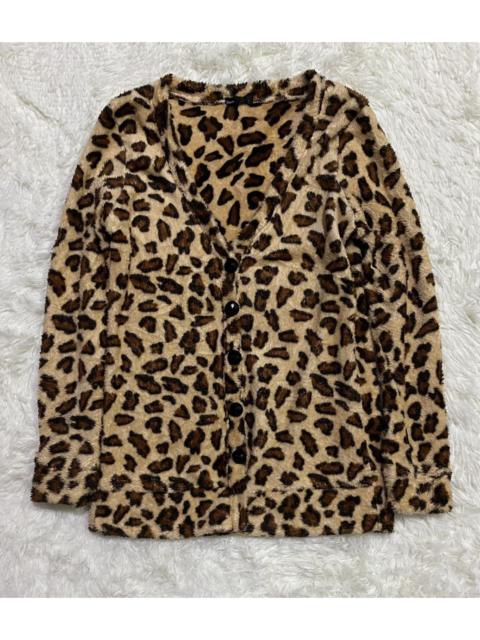 Other Designers Cardigan - Vence Fleece Leopard Cardigan
